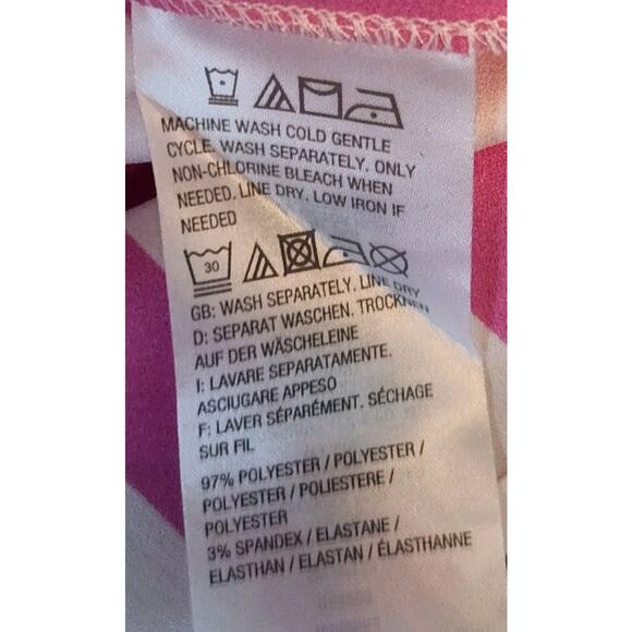 Linea by Louis Dell'Olio Pink & White Striped Button-Up Blouse Sz XL - Picture 6 of 8